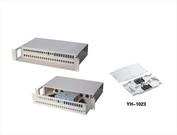Cina FC ODF Rack Mount Fiber Optic Splice Box 48 Core 96 Core Patch Panel Dengan 4 Pcs Splicing Tray YH1015 pemasok