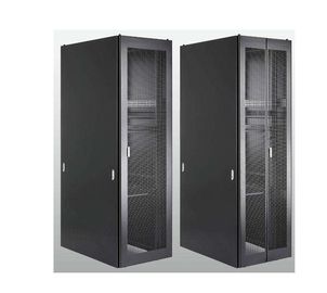 Cina Dustproof Steel Floor Standing Network Server Cabinet 19 ”dengan Glass Door YH2001 pemasok