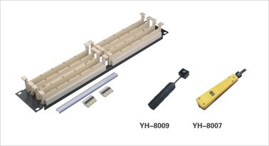 Cina Etherne Fiber Optic Patch Panel / 110 Patch Panel untuk 110 Blocking Cross Connect Sistem YH4022 Distributor