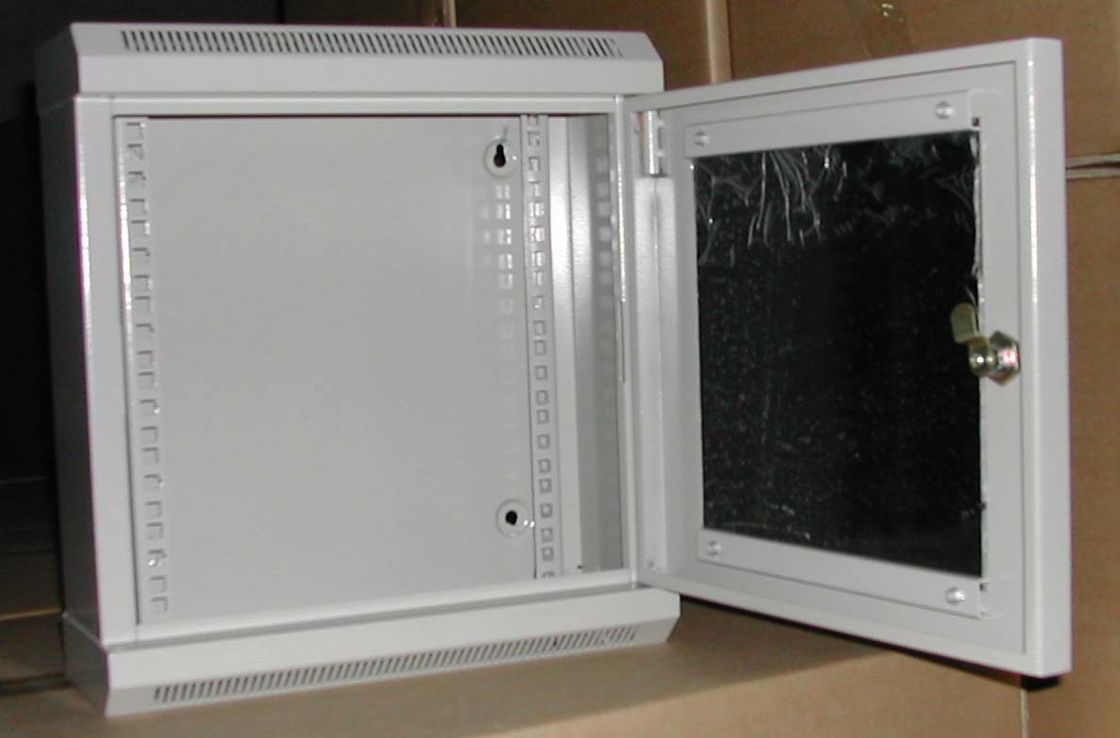10 Inch Kecil Dinding-Mount Server Jaringan Kabinet Dengan Pintu Kaca YH2007