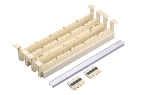 Telepon Pengkabelan Base 100 Pasangan 110 Terminasi Blok Patch Panel Untuk Komunikasi Jaringan YH7036