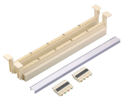 Telepon Pengkabelan Base 100 Pasangan 110 Terminasi Blok Patch Panel Untuk Komunikasi Jaringan YH7036
