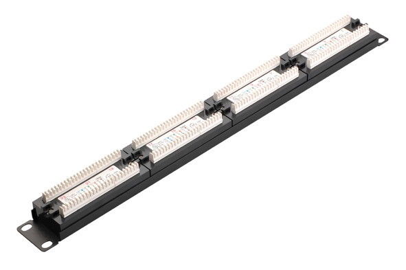 High Density Network Patch Panel 24 Port CAT5E Cat6 Dengan 4 Jenis Warna YH4011