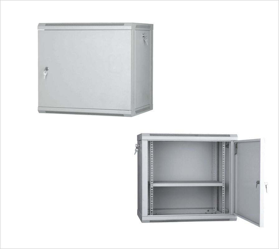 Waterproof Wall Mounted Data Cabinet Jaringan Rack Cabinet Koordinasi Warna YH2006