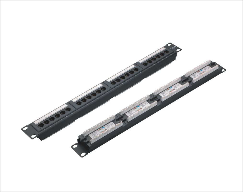 Panel Patch Anti Karat Kabel Patch Netwerk Patch Panel Cocok Ruang Pemantauan YH4006