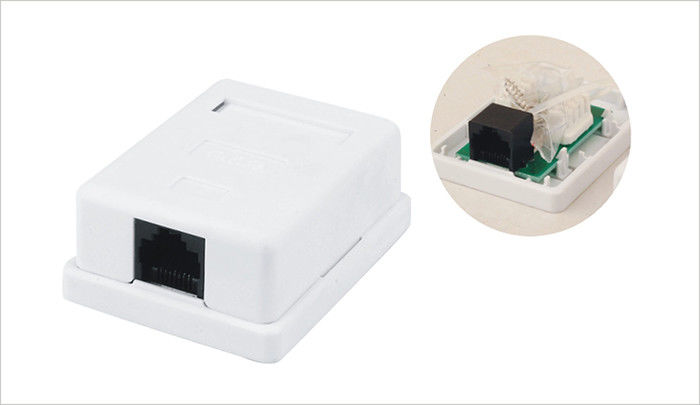 Wall Mounted RJ45 Network Keystone Jack untuk Single Port Surface Mount Box YH7015