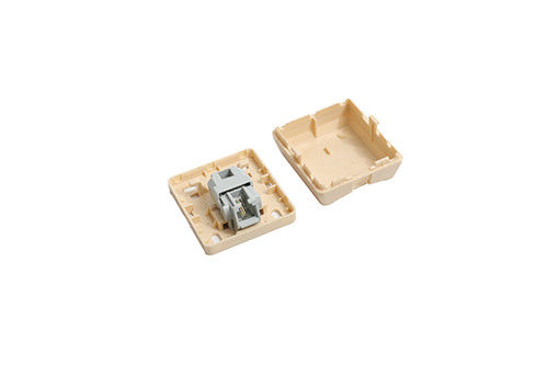 Jaringan RJ11 Wall Outlet Surface Mount Box Dengan US Jack Phone Output YH7109