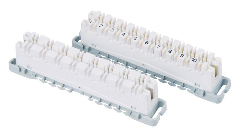 High Band Strip CAT5E Krone Modul 10 Pair Terminal Block Kembali / Profil Mount YH6468506100