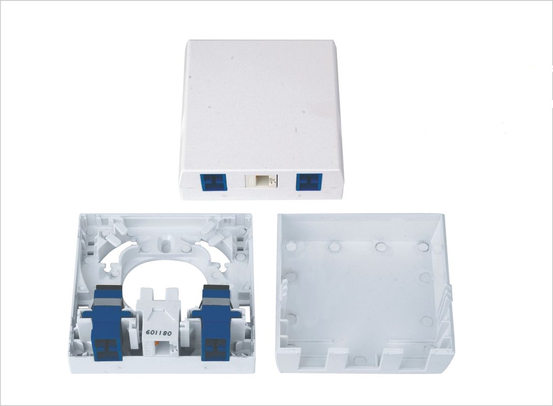 Serat Optik Pemutusan Dinding Socket Single Family Unit Untuk RJ45 Dan SC 86Jenis Mounting Box YH1043